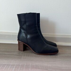 Patina Leather Ankle Boots